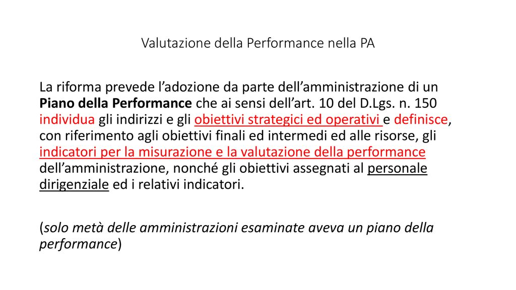 Il Ciclo Di Gestione Della Performance Negli Enti Locali Ppt Scaricare